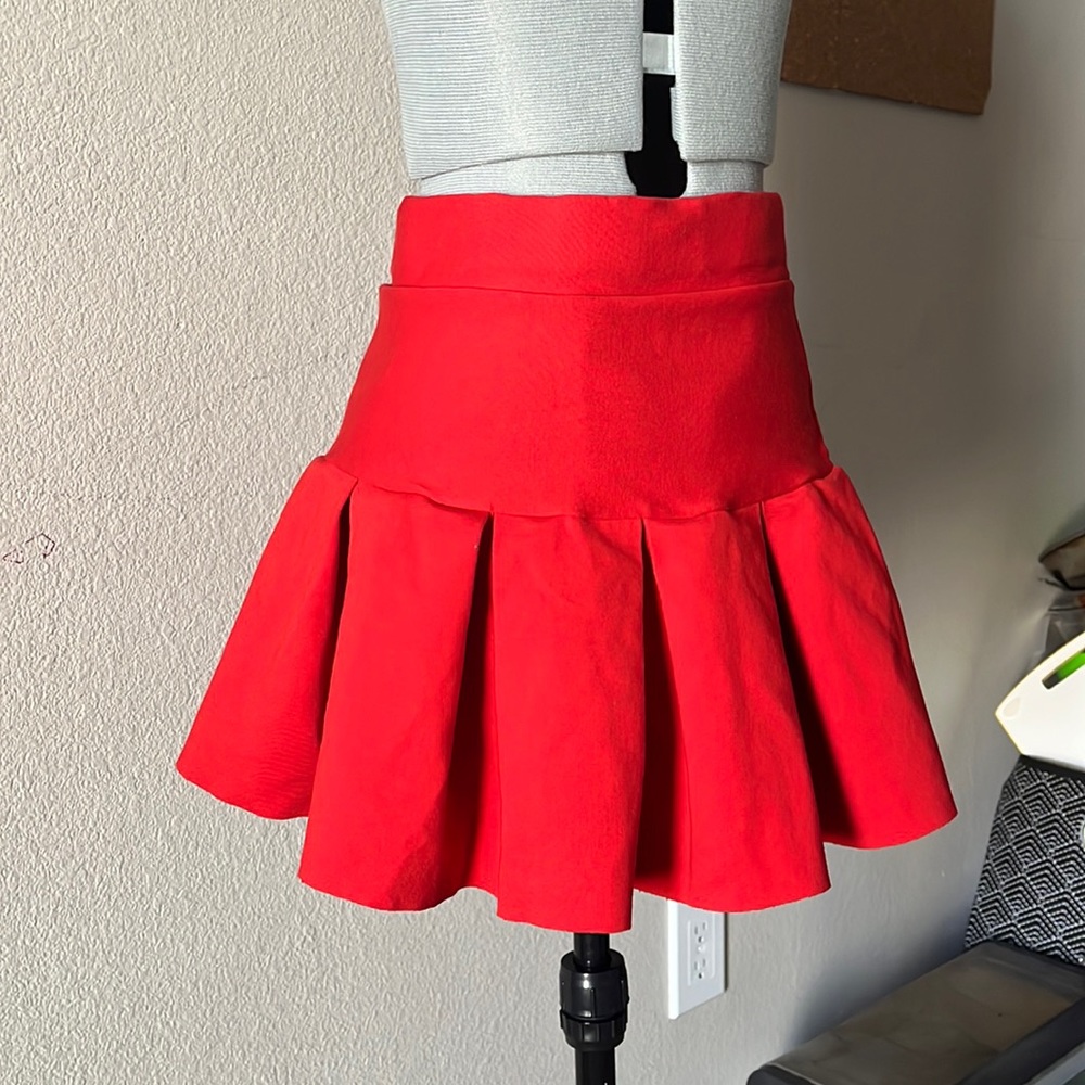 Red Mini skirt